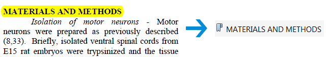 Bookmark highlighted text