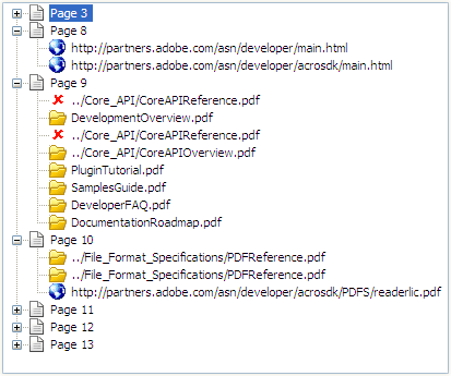 Editing File and Web References