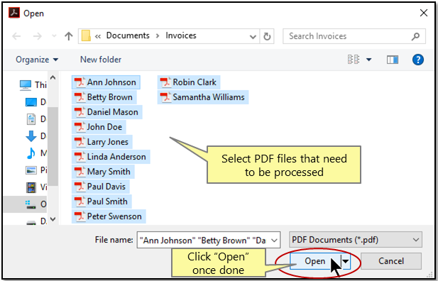 Automatically Rename PDF Files