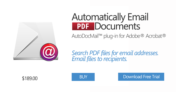 AutoDocMail Plug-in for Adobe Acrobat