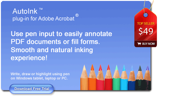 AutoInk Plug-in for Adobe Acrobat