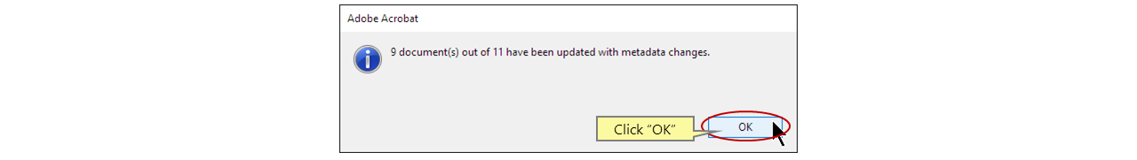 Editing Metadata for Multiple PDF Documents