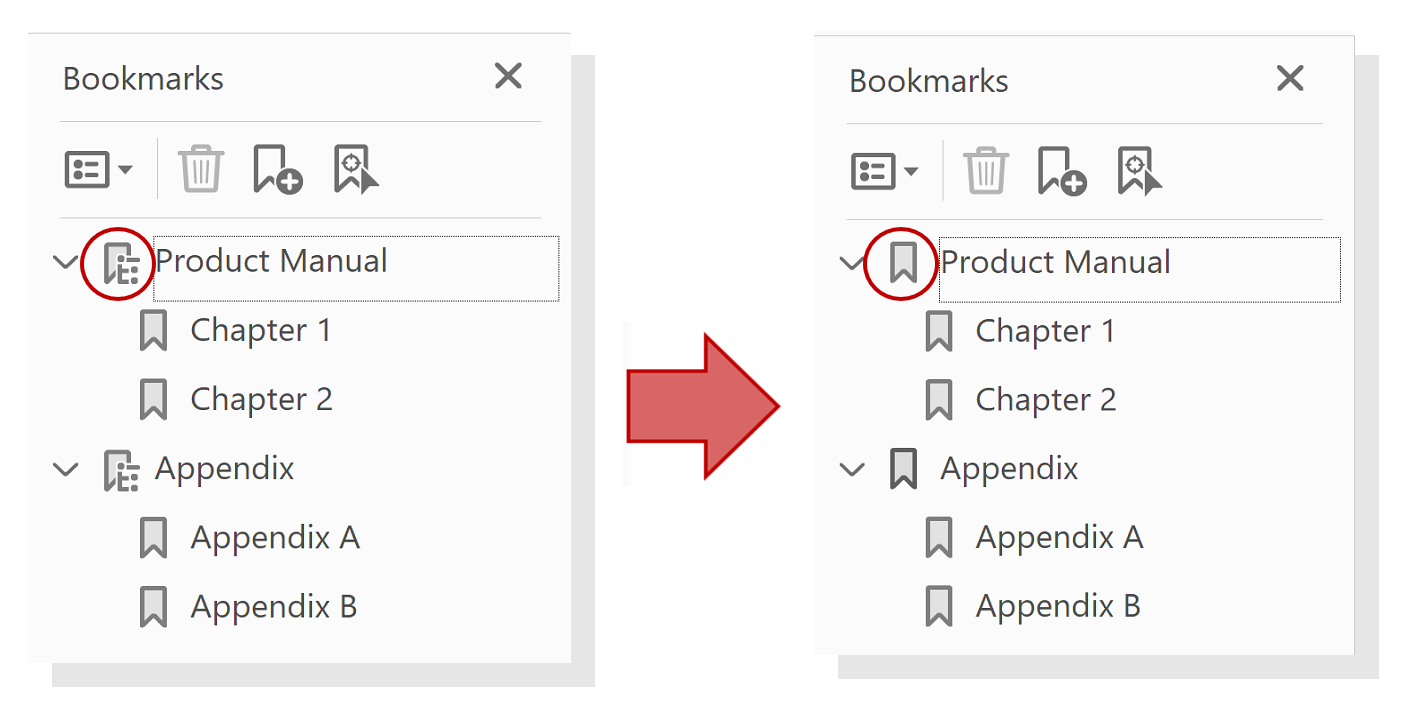 Normalizing bookmark icons