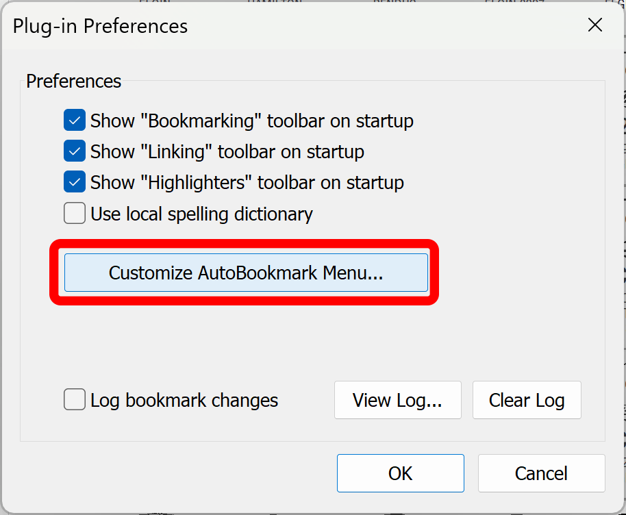 Preferences Dialog