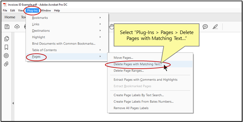 Deleting PDF Pages By Text Search