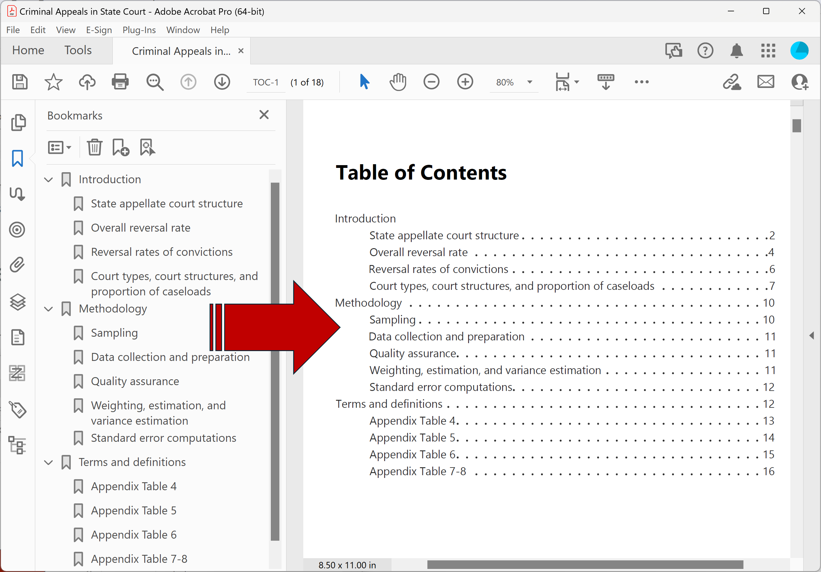 basic TOC example