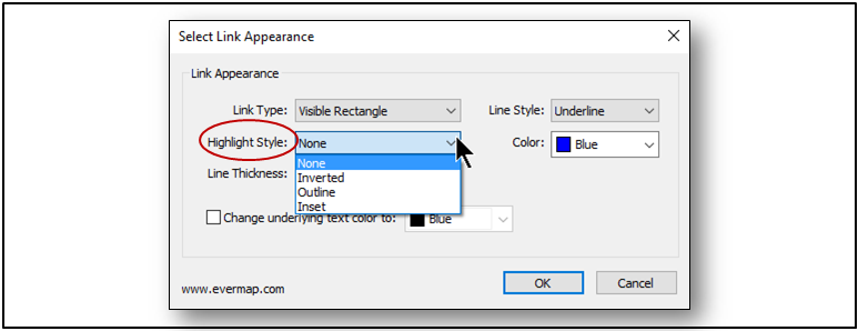 Linking PDF Table Of Contents To Pages