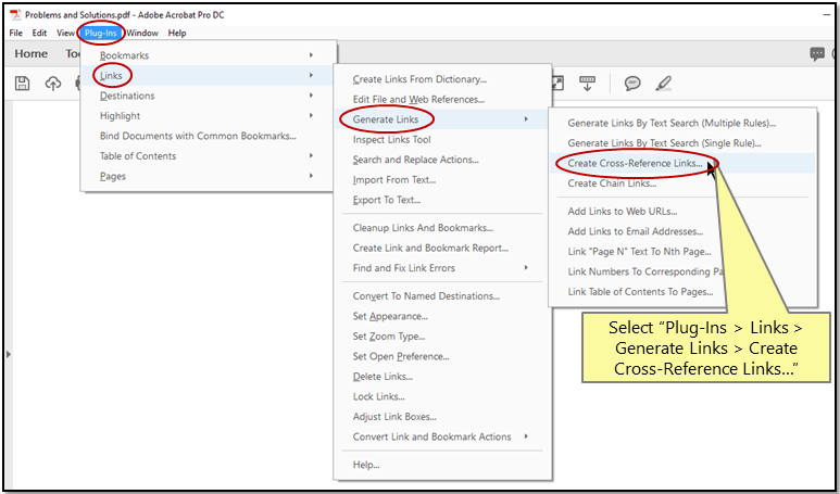 View Document Cross Reference - Step 28