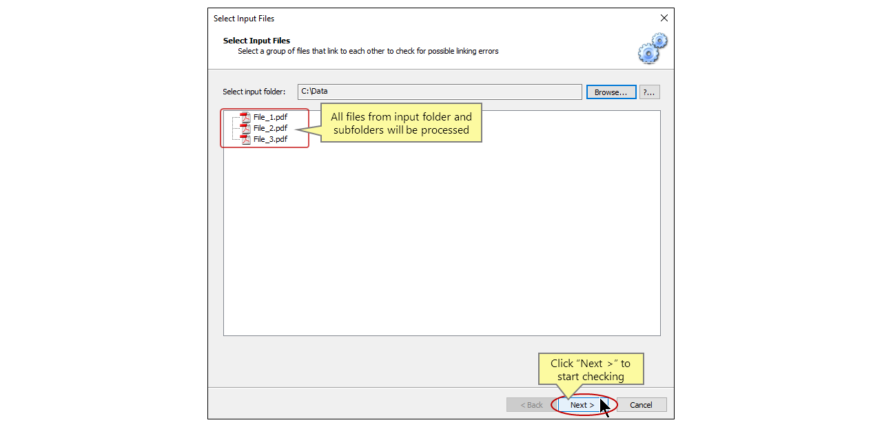 Fixing File Link Errors in PDF Document Sets