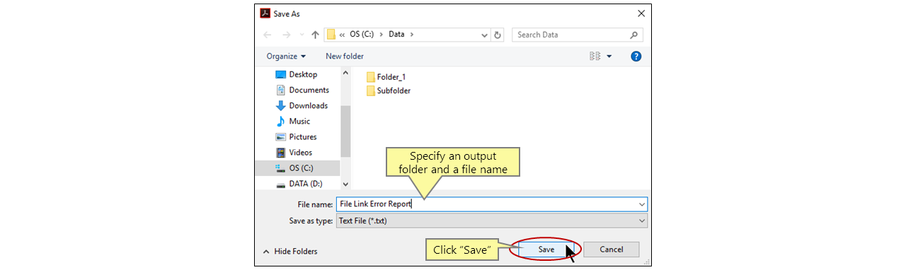 Fixing File Link Errors in PDF Document Sets
