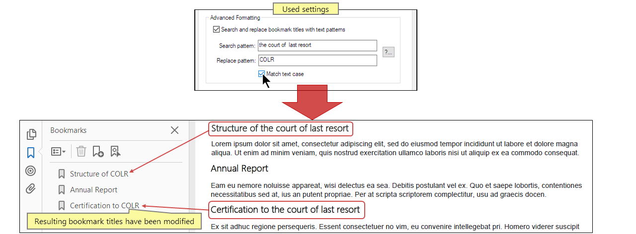 Bookmarking by Text Style