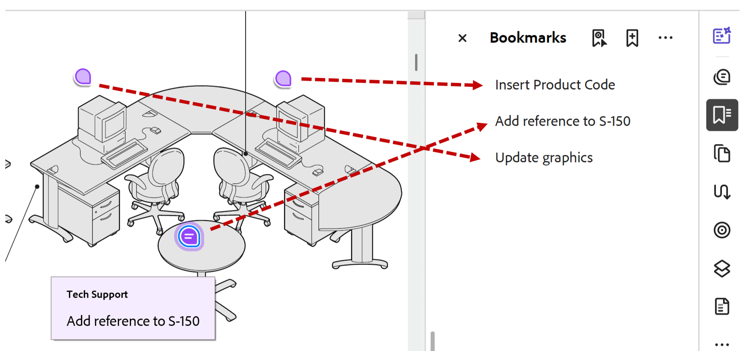 PDF Bookmarks generated from popup notes