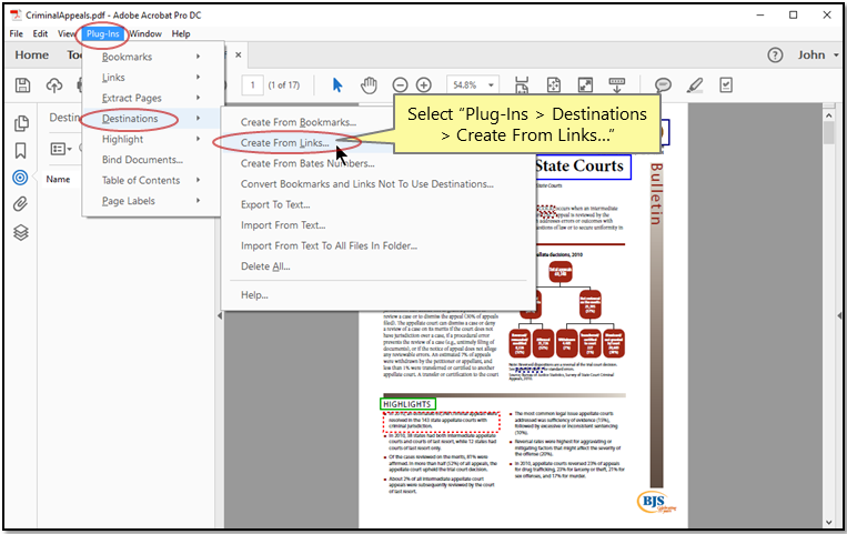 Introduction to PDF Destinations