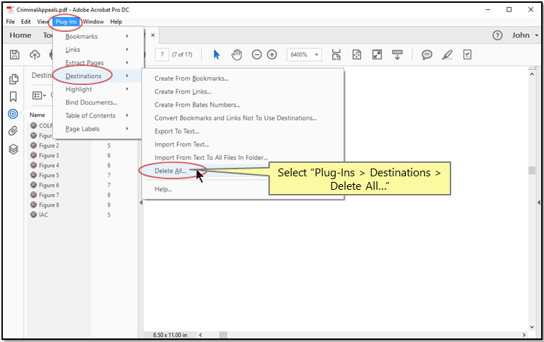 Introduction to PDF Destinations