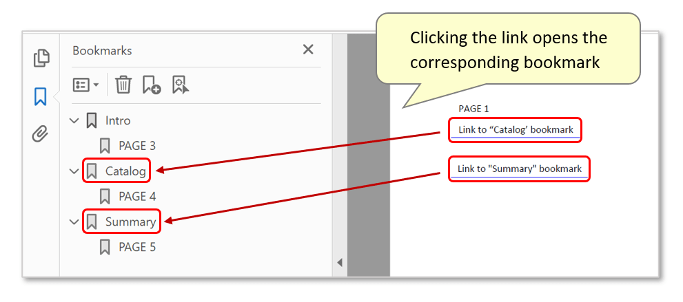 Adding Links To Bookmark Actions Using Javascript In Adobe Acrobat