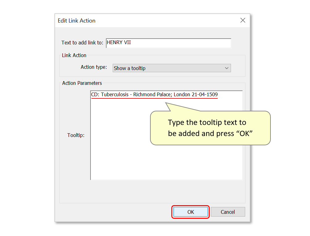 type tooltip text