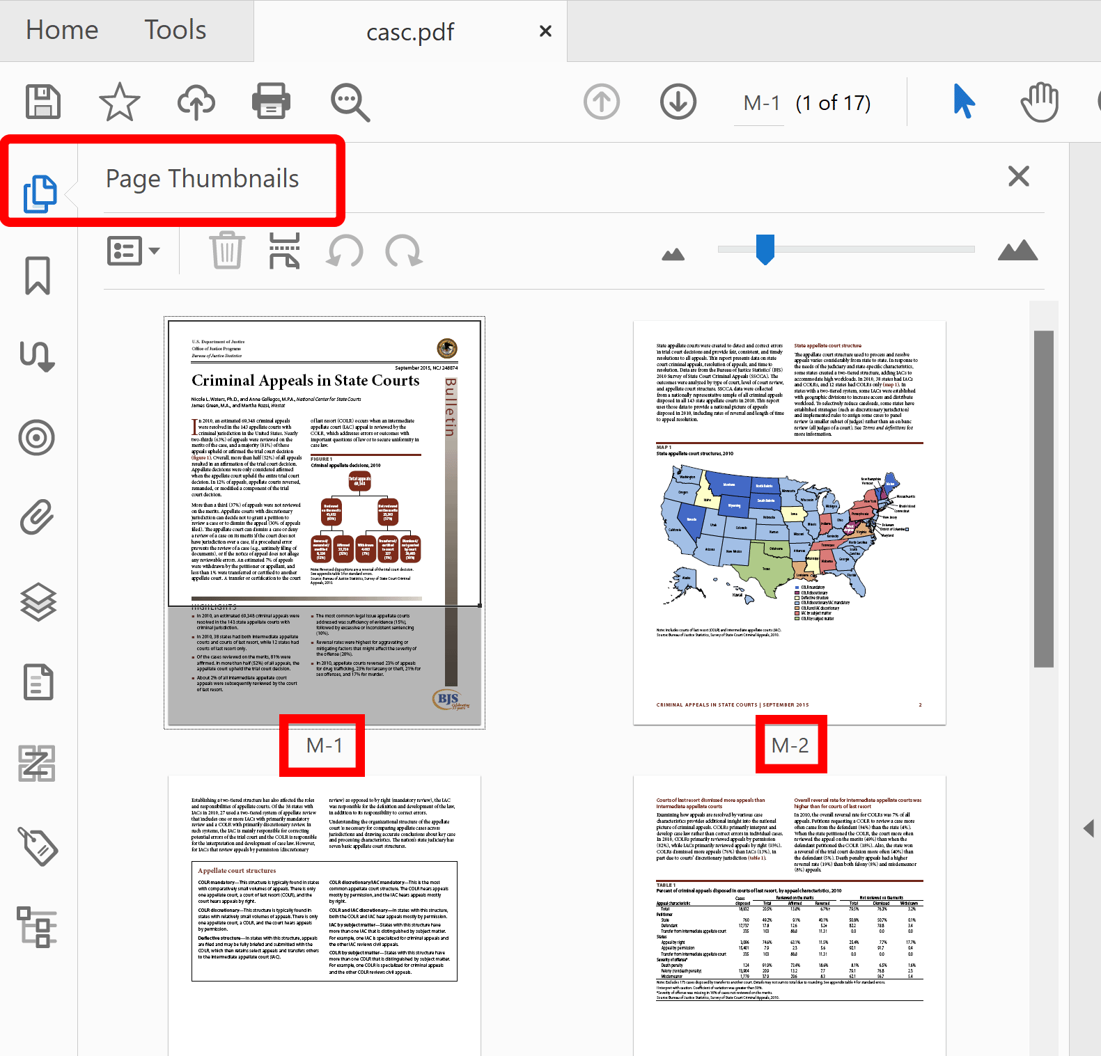 Checking page labels