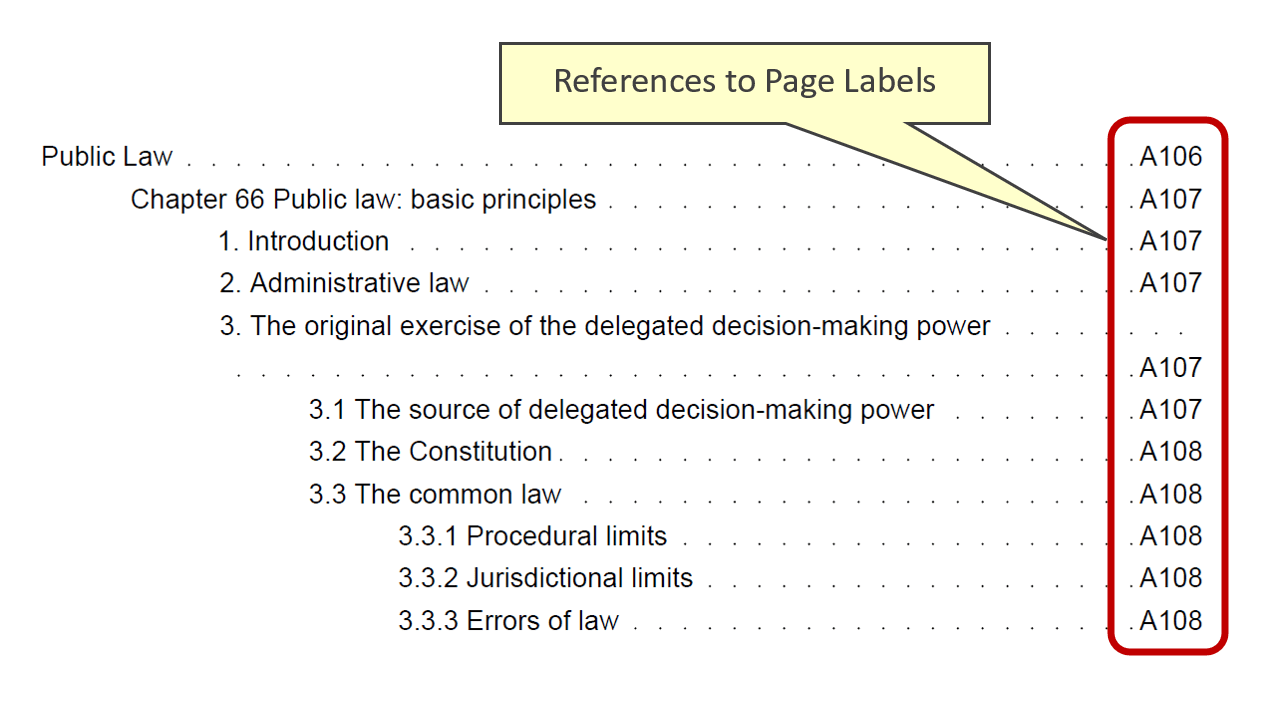References to Page labels in the source document