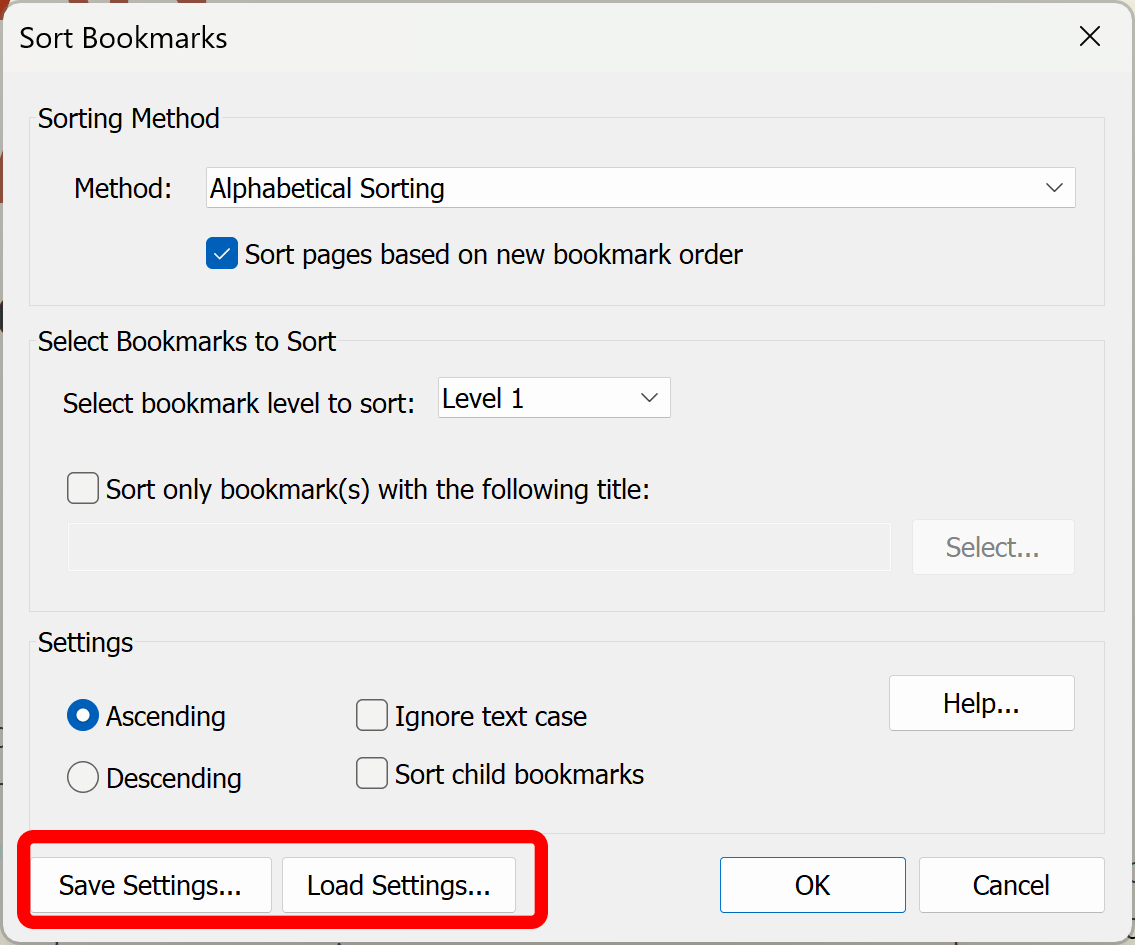 saving and loading settigs into a file