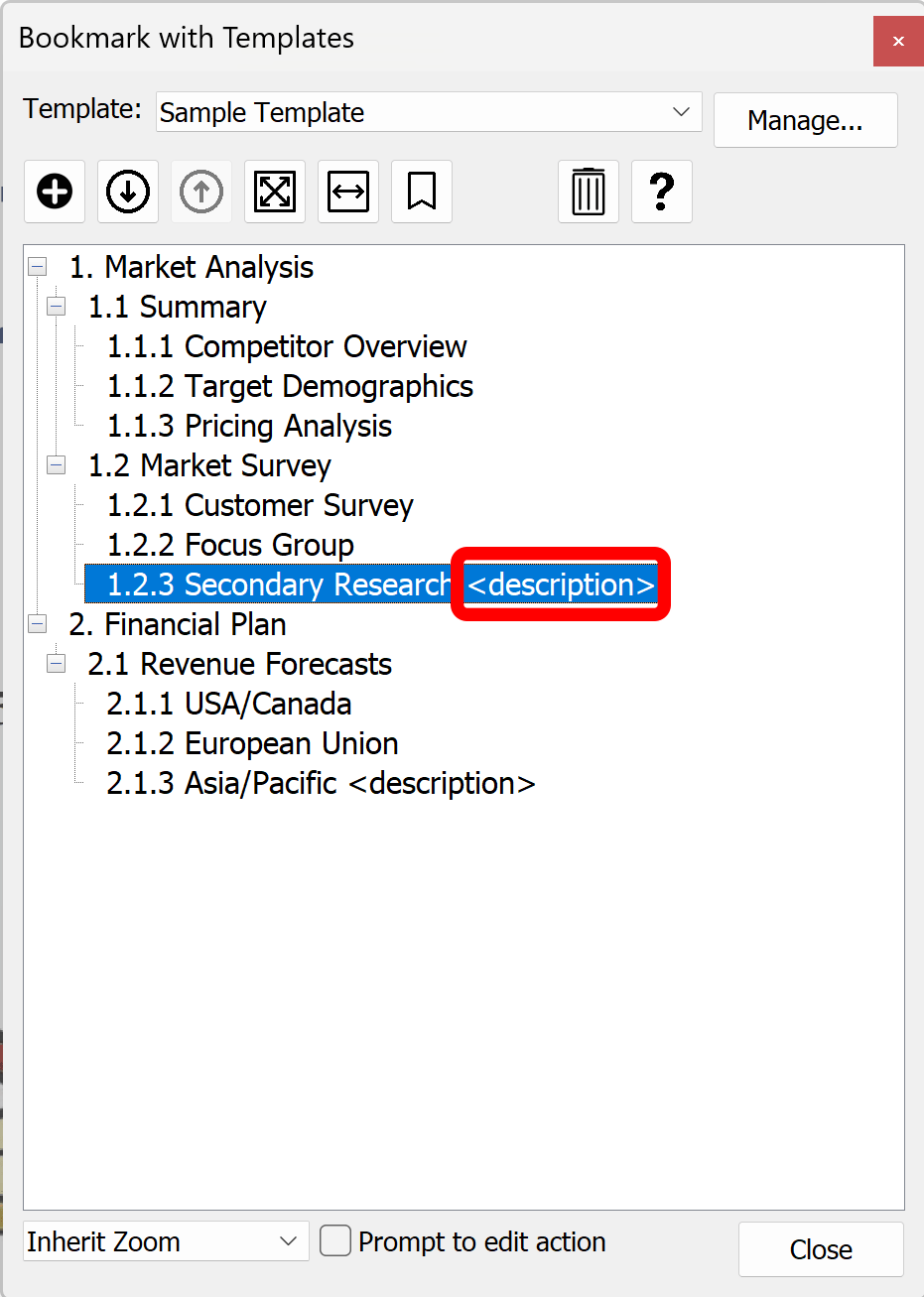 Use special keyword to prompt for bookmark name