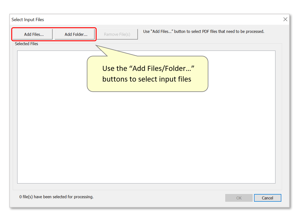 select files/folders