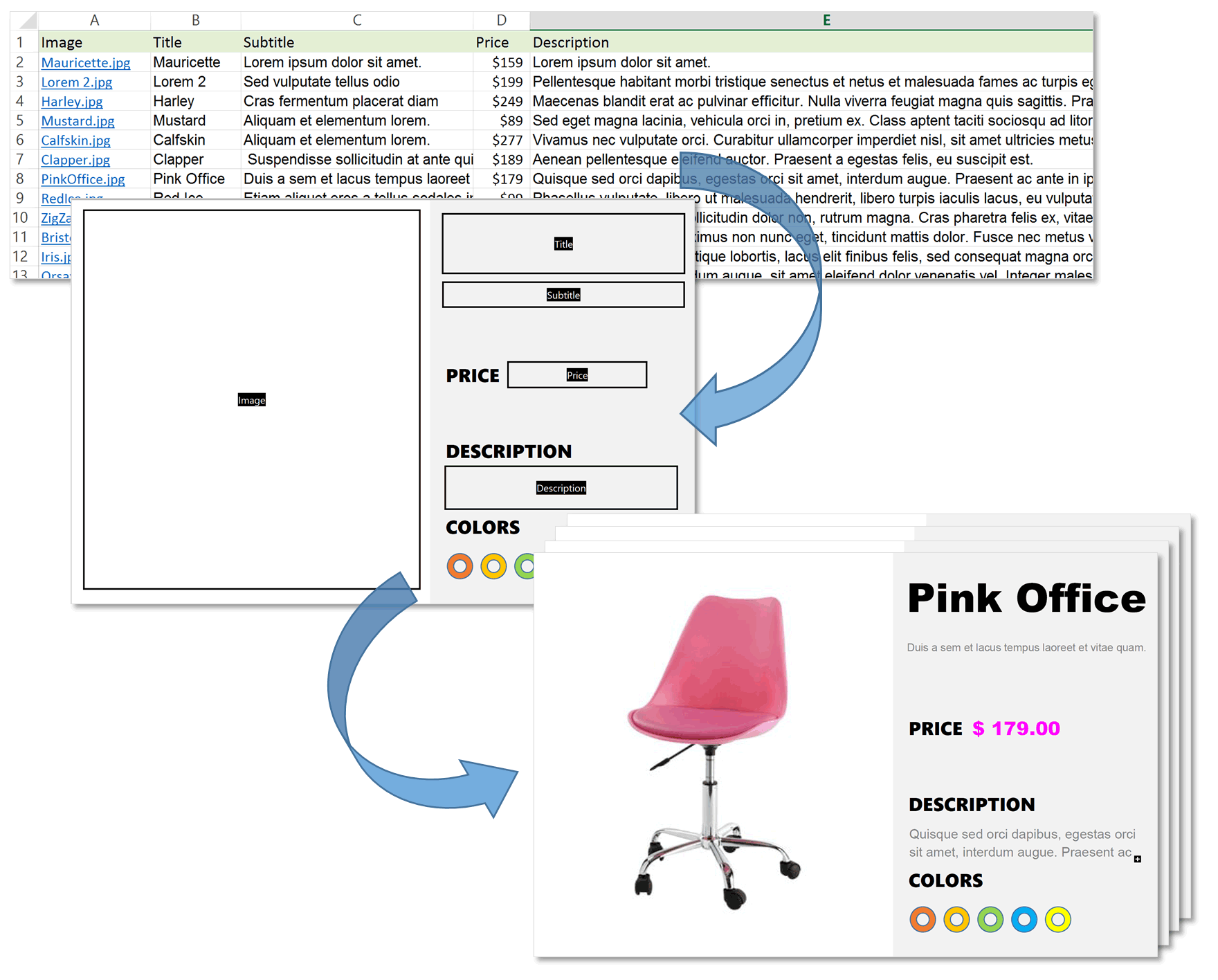 PDF Mail merge workflow