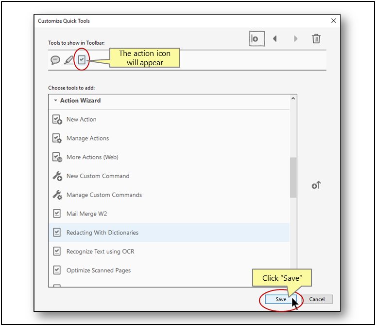Running Mail Merge Via Action Wizard