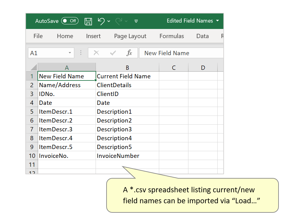 Editing Form Field Names With AutoMailMerge Form Tools