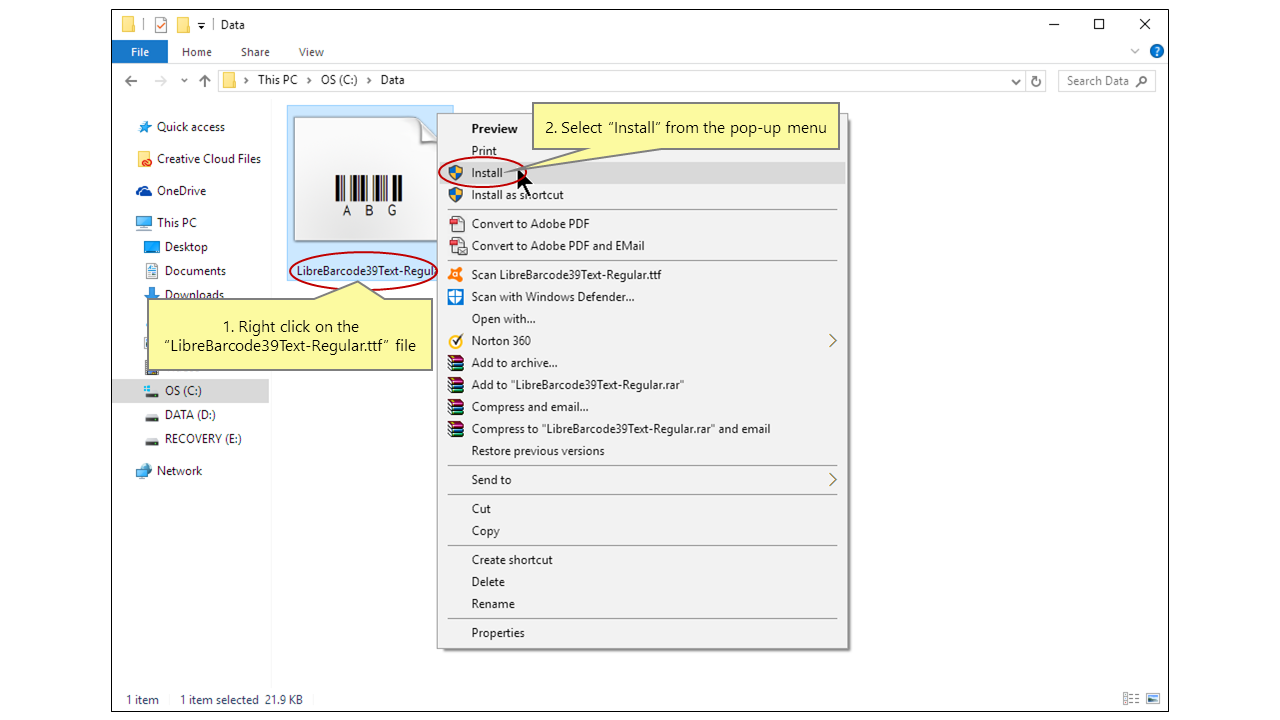 Creating Code 39 Barcode In a PDF Form