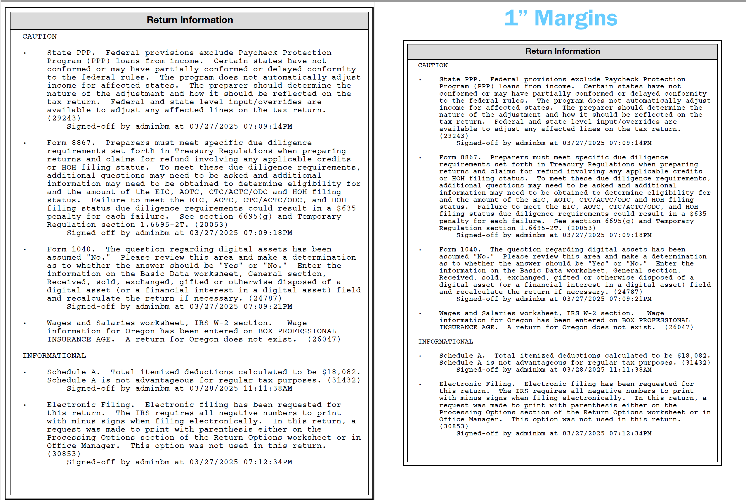 Scale 
            page one inch margin example