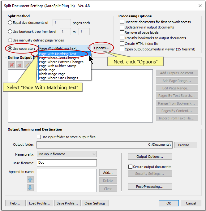 PDF Content Split - Split PDF files on Text Content, perfect for splitting  invoice and statments