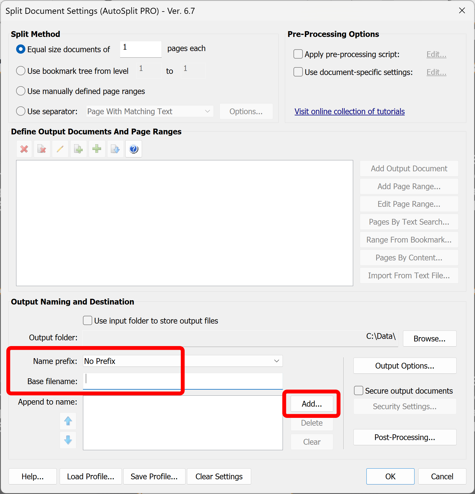 Click Add button