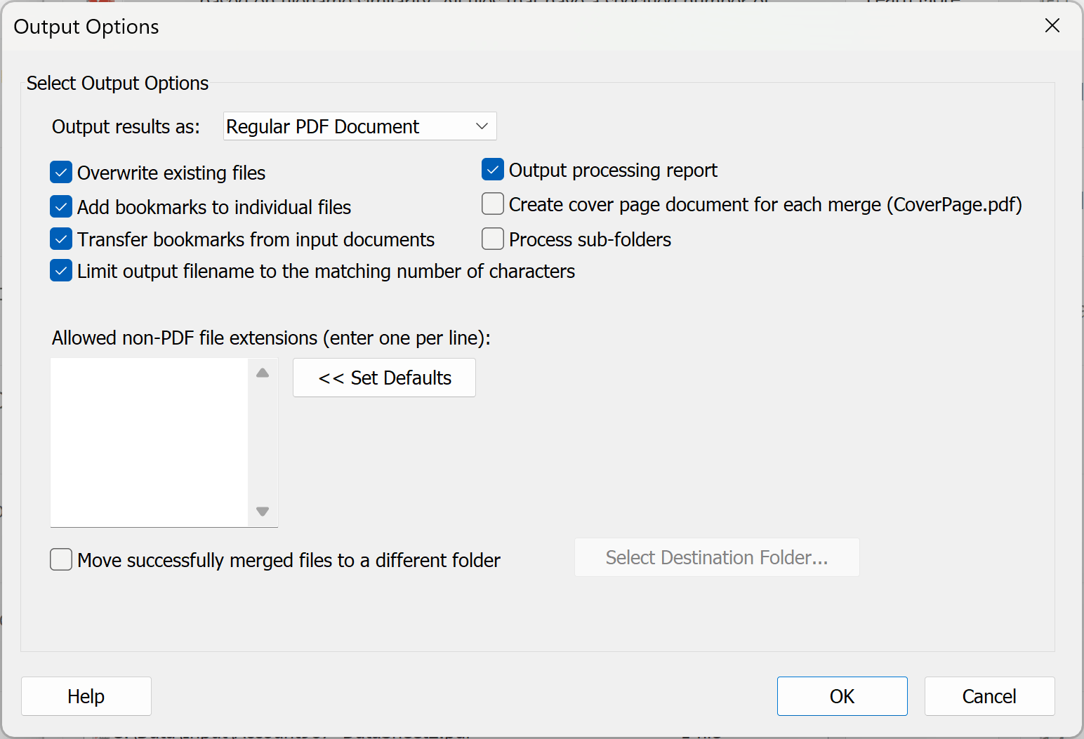 Specify how to determine filename similarity