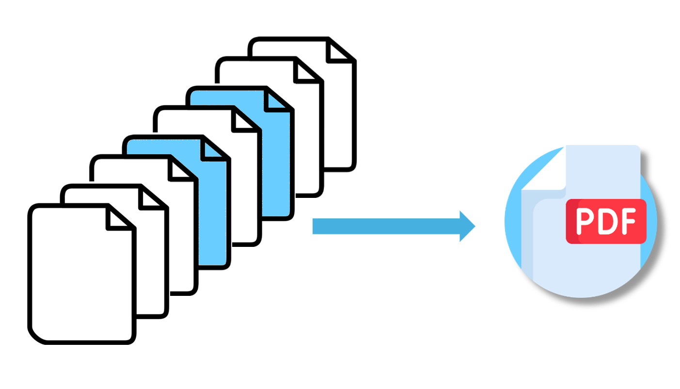 Diagram that explains page extraction from PDF files